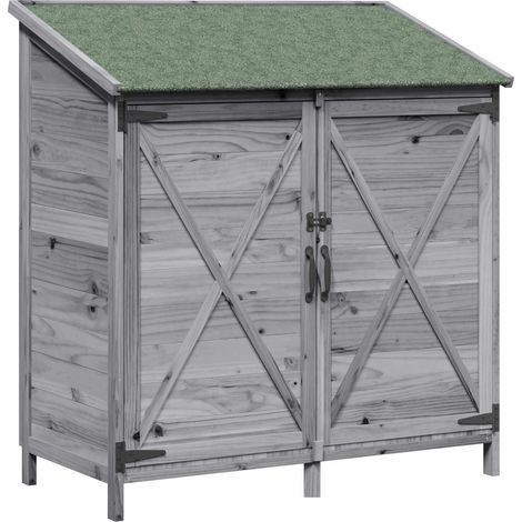 Maison Exclusive - Capanno da Giardino Grigio 106 x 56 x 113,5 cm (1/5)
