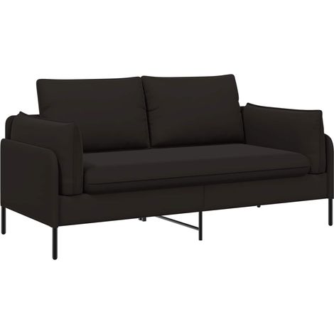 2-Seater Sofa 2-Seater Black 188 x 81 x 89 cm Velvet vidaXL (1/5)