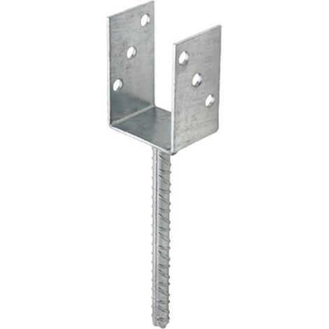 AP-PT - ANCORAGGIO PALO U CON PIEDINO CORRUGATO ZINCATO 071X100