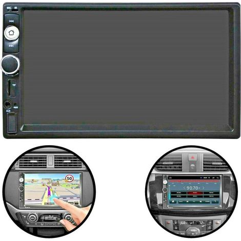 Trade Shop - Radio De Automóvil 7 "pulgada 2 Din Touck Scheet Stereo Bluetooth Aux Usb Fm Tf Ec-7020 - (1/5)