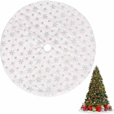 Tapis de Sapin de Noel,Cache Pied de Sapin 78cm,Couvre Pied Sapin de Noel pour Décorations de Fête de Vacances Jupe d'arbre de Noël (1/5)