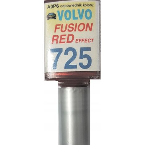 Réparation des rayures de peinture rouge Volvo 725 Fusion avec 10 ml de produit Arasystem (1/5)