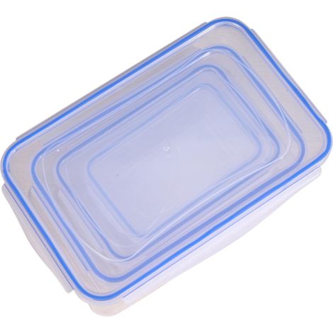 Boîte De Rangement Alimentaire - Contenants Transparent En Pet - Pour Réfrigérateur Et Congélateur - Empilables - Lot De 4 (1/5)