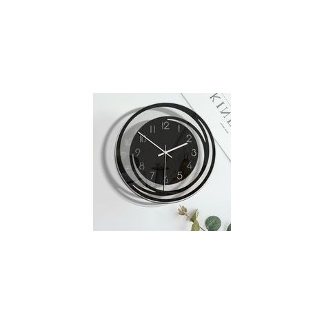 Horloge murale moderne 30x30 cm – Silencieuse avec mouvement de balayage – Acrylique durable avec surface miroir – Pour salon et chambre (1/5)