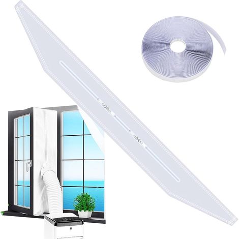 Kit d'étanchéité pour fenêtre de climatiseur portable avec joint longueur 400 cm pour isolation thermique et protection contre le froid (1/5)