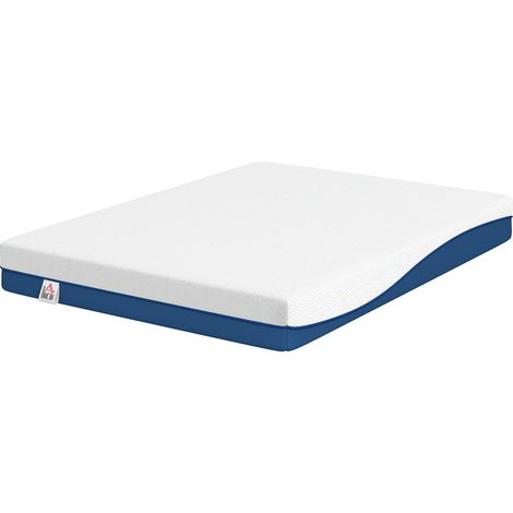 Matelas 140x190 cm 2 personnes. Mémoire de forme au thé vert, housse amovible lavable, fermeté moyenne - Idéal pour un couchage confortable et écologique (1/5)