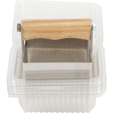 Grattoir à miel en acier inoxydable avec boîte en plastique, outil de coupe pour accessoires apicoles (1/5)