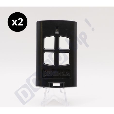 Beninca TO.GO 4 A – Lot de 2 télécommandes 4 canaux 433,92 MHz pour portail/garage – Codage ARC – Compatible ONE.2WO / ONE.2WB / ONE.2WI / ONE.4WB (1/5)