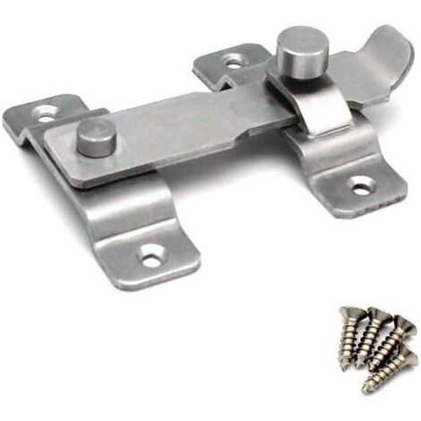 CSPARKV (1pcs)Plus épais Verrou de porte Slide Serrure de Porte à loquet à Bascule en Acier Inoxydable robuste,Verrou pour Porte ou Fenêtre