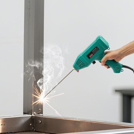 3000W Tragbares Digitales Handschweißgerät  2422cm 220V Blau  Schweißpistole