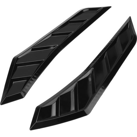 Autocolant décoratif noir pour capot moteur universel, panneau d'admission extérieur auto, accessoire de voiture (1/5)