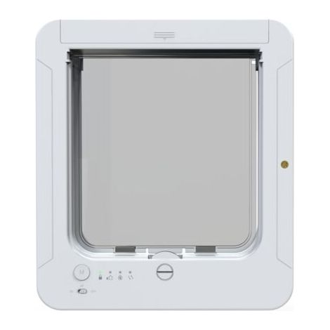 Chatière à puce électronique – Accès sélectif pour chats – 4 modes de contrôle – Installation facile sur mur, porte ou fenêtre (1/5)
