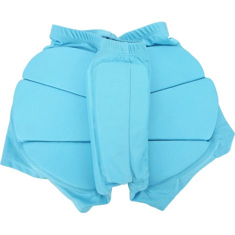 Short cycliste et sportive de protection en nylon et EVA, bleu, taille M, résistante à la chaleur et douce pour la peau, idéale pour le vélo, le ski et les sports. (1/5)
