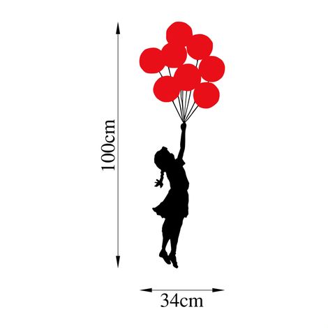 Decorazione da parete in metallo Accessory Nero Rosso (1/5)