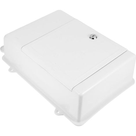 Boîte à suggestions murale Healeved en plastique blanc avec serrure sécurisée et conception