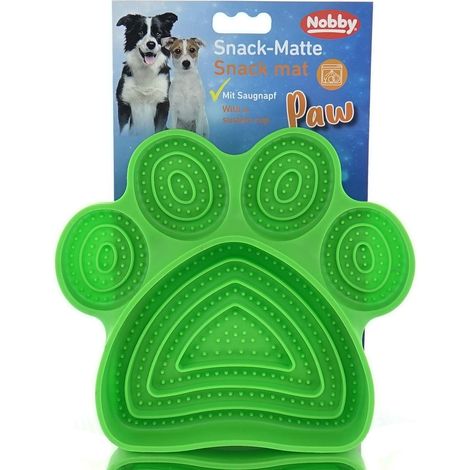 Nobby® Hunde TPE Beschäftigungsnapf PAW Grün 21 x 19 cm - Silikon (1/3)