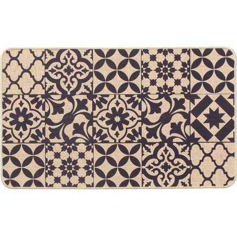 Tapis Tissé Imprimé "Bizancia" 45x75cm Naturel (1/4)