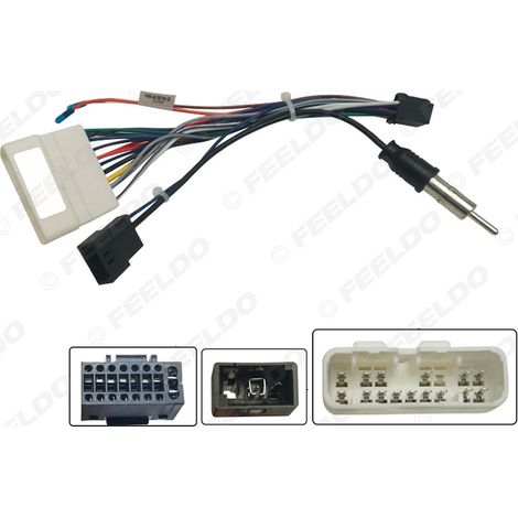 Compatible with the 16-pin audio-visual wiring harness for the large-screen Android navigation system of the 2020 Isuzu D-Max (1/5)