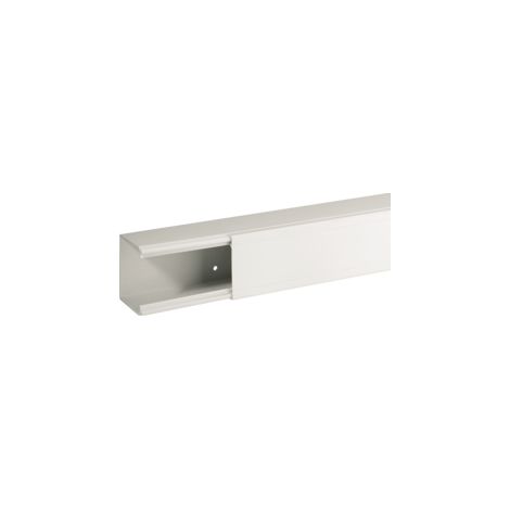 TA-EN 60x60 W Canalina porta cavi a base piana, Bianco