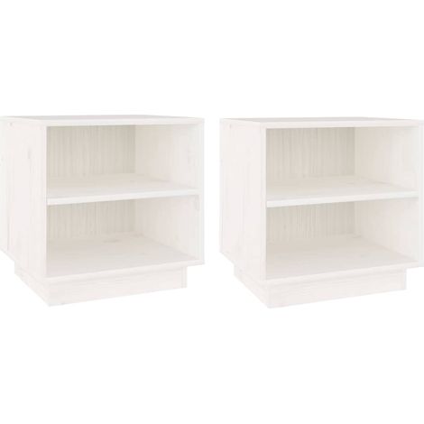 Maison Exclusive - Mesitas de noche 2 uds madera maciza de pino b (1/5)