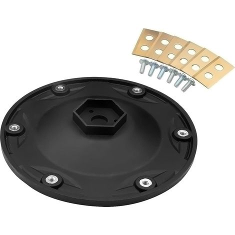 Sjqka – Disque à lames pour tondeuse robotisée – 6 lames en titane – Compatible Worx Landroid, EINHELL, KRESS – Porte-vis en acier inoxydable (1/5)