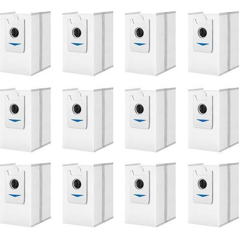 Lot de 12 sacs à poussière pour robot aspirateur ECOVACS DEEBOT X2 Omni / X2 / X2 Pro / DEX86 - Station auto-vide DDB030025, Sac À Poussière Pièces (1/5)