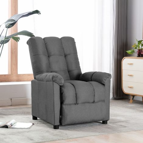 Fauteuil inclinable Gris clair Tissu 20 (1/5)