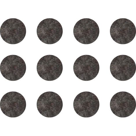 12x Cache vis adhésif autocollant diamètre 40mm protection bouchon trou obturateur meuble table chaise maison, Atelier foncé (1/4)