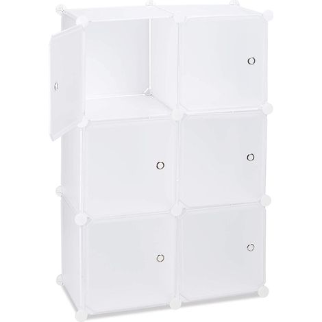 Armario estantería con 6 puertas blanco 1300025852 (1/5)