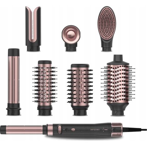 Ferro arricciacapelli/asciugacapelli Cecotec Bamba CeramicCare AirGlam Champagne, 1 pz.