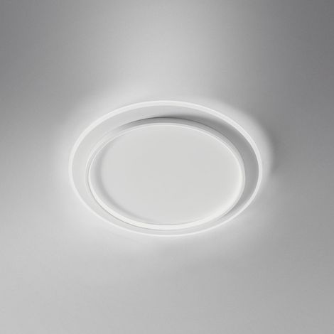 Plafonnier Led Dharma P/G Gealuce 49W 3300Lm 3000K Lumière Chaude, Cadre En Aluminium Blanc Et Diffuseur En Méthacrylate Opale, Ip20 - Gealuce (1/2)