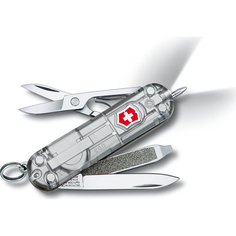 V-0.62 26.T7 Taschenmesser Signature Lite, silebr transparent (1/2)