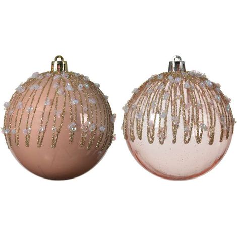 Sfera rosa con perline (1/2)