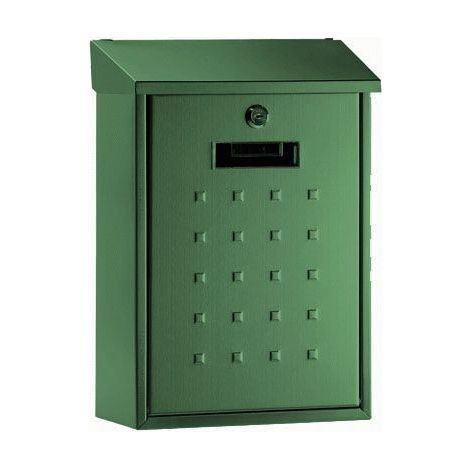ARREGUI Premium E5603 Cassetta Postale Individuale in Acciaio, Cassetta della Posta da Parete, Dimensione M (DIN A4 e Riviste), Facile da Montare, Verde