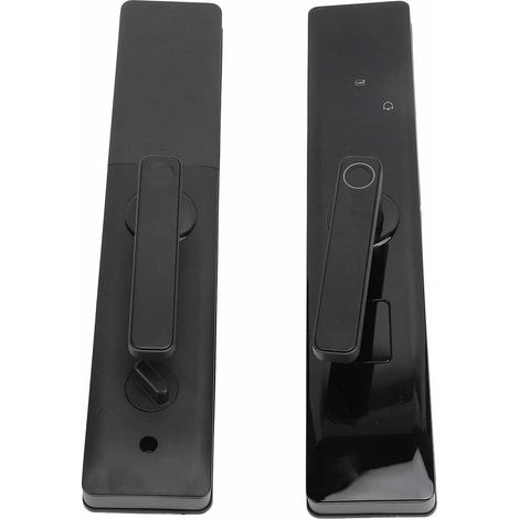 Serrure de Porte Intelligente avec Poignée, Serrure Biométrique à Empreinte Digitale, Entrée Sans Clé avec Contrôle par Application et Code d'Accès, Bouton de Porte Électronique (1/5)