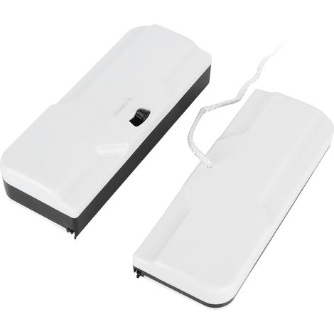 Nettoyeur de Vitre Magnétique Réglable pour Fenêtres - Double Face Outil de Nettoyage Maison/Bureau (Blanc)