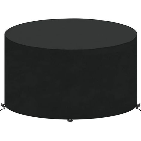 Housse ronde pour meubles de jardin en tissu Oxford robuste pour bâche ronde pour meubles de jardin - Ø130x71 cm (1/5)