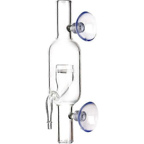 Verre diffuseur CO2 avec ventouses, accessoire aquarium diamètre 13mm 17mm, longueur L.