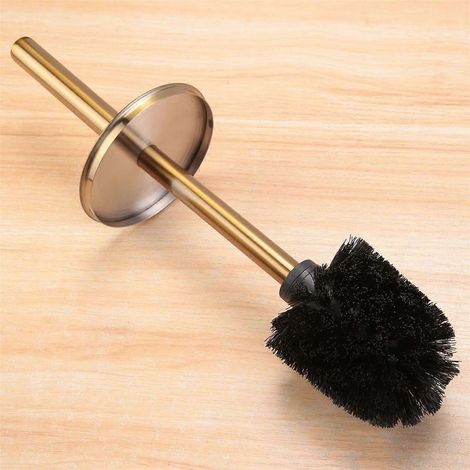 Goldene Toilettenbürste mit langem Griff, Badezimmerreinigungsset, Klimaanlagenreinigungswerkzeug (1/4)