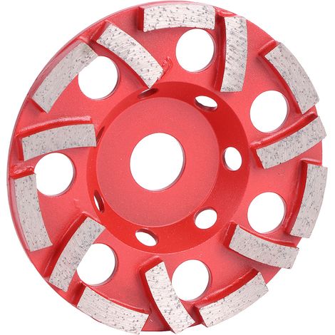 Meule diamantée boisseau de 125 mm (4,9 po) à 14 dents pour le polissage du ciment, du béton et de la pierre. (1/5)