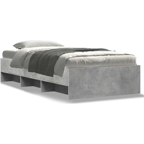 Maison Exclusive - Estructura de cama madera de ingeniería gris h (1/5)