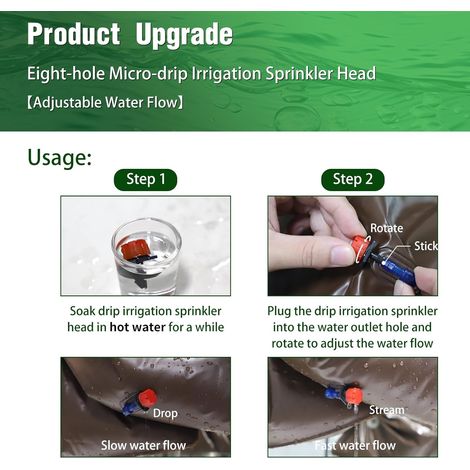 10 D'irrigation pour Arbres Anneau, 56L Anneau D'arrosage PVC résistant aux UV, Sac D'irrigation pour Arbres à Réapprovisionnement Automatique en eau, Anneaux D'irrigation pour Jeunes Arbres Fruitiers (1/4)