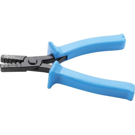 Pince à sertir et dénuder avec fonction cliquet pour cosses de câble 0,5-2,5 mm² (1/3)