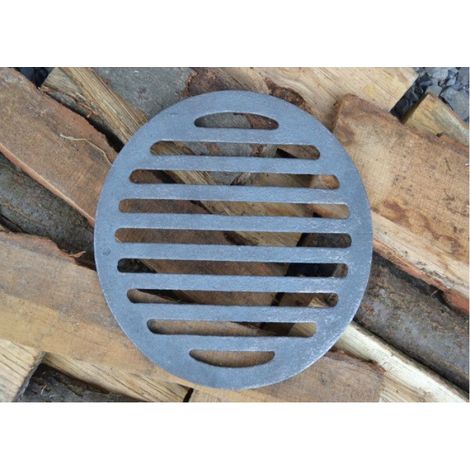 Grille De Cheminée - Fonte - ∅24,5 Cm - Pour Poêle À Bois Insert Cheminée Poêle De Masse - 1 Pièce (1/4)