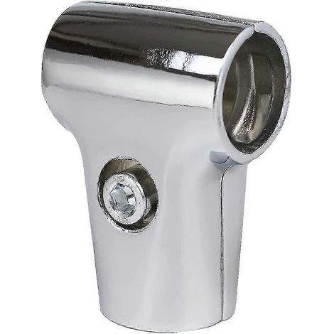 Raccord de connexion en alliage d'aluminium (1 pièce), diamètre intérieur 25 mm, couleur argent, pour structure tubulaire ronde, échafaudage, présentoir, séchoir. (1/5)