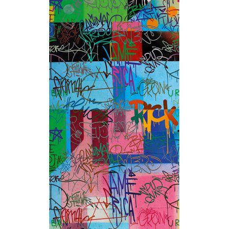 Panoramique Contemporain Multicolore The Wall 3 A.S. Création (1/3)