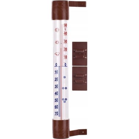 Bioterm Braunes selbstklebendes Außenthermometer