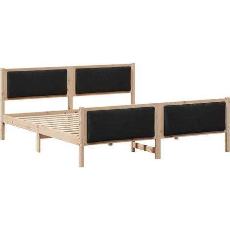 Maison Exclusive - Struttura del letto con testiera Nero 180 x 200 cm Tessuto (1/5)