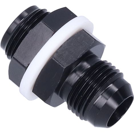 Raccord de cloison pour cellule à combustible 8AN vers 8AN, adaptateur droit en aluminium pour pile à combustible, composants automobiles (1/5)