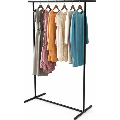 Brstheco Porte-Manteau Métallique Sur Pied Entrée 119x80x35cm (1/5)